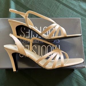 Mootsies Tootsies Collection Molillie Champagne Satin Heels